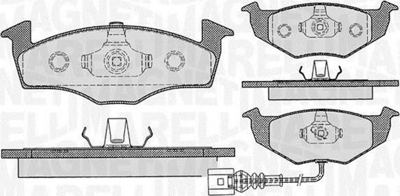 Magneti Marelli 363916060396 - Комплект спирачно феродо, дискови спирачки vvparts.bg