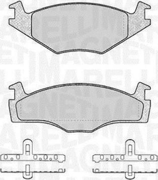 Magneti Marelli 363916060392 - Комплект спирачно феродо, дискови спирачки vvparts.bg