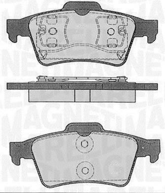 Magneti Marelli 363916060349 - Комплект спирачно феродо, дискови спирачки vvparts.bg