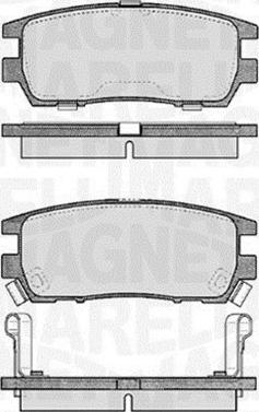 Magneti Marelli 363916060341 - Комплект спирачно феродо, дискови спирачки vvparts.bg