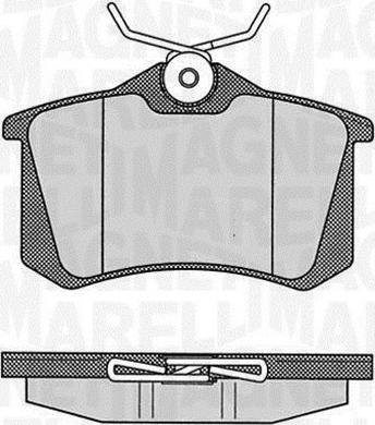 Magneti Marelli 363916060348 - Комплект спирачно феродо, дискови спирачки vvparts.bg