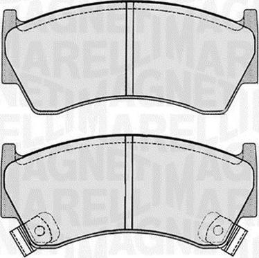 Magneti Marelli 363916060343 - Комплект спирачно феродо, дискови спирачки vvparts.bg