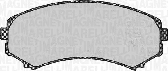 Magneti Marelli 363916060342 - Комплект спирачно феродо, дискови спирачки vvparts.bg