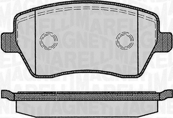 Magneti Marelli 363916060347 - Комплект спирачно феродо, дискови спирачки vvparts.bg