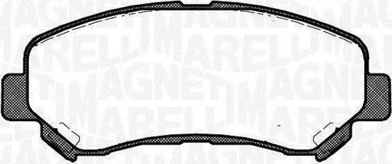 Magneti Marelli 363916060351 - Комплект спирачно феродо, дискови спирачки vvparts.bg