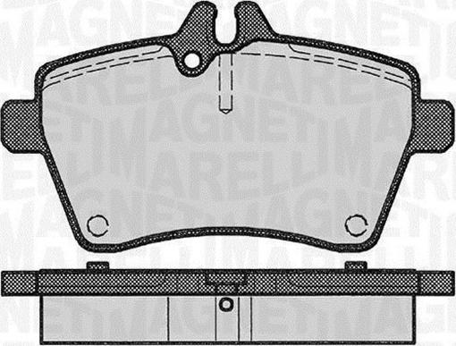 Magneti Marelli 363916060309 - Комплект спирачно феродо, дискови спирачки vvparts.bg