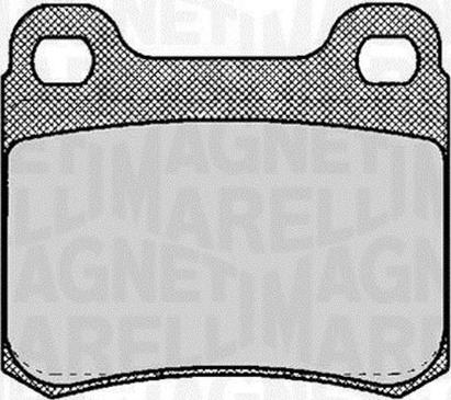 Magneti Marelli 363916060304 - Комплект спирачно феродо, дискови спирачки vvparts.bg