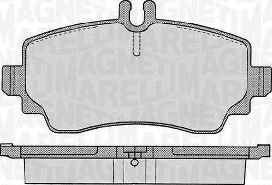 Magneti Marelli 363916060301 - Комплект спирачно феродо, дискови спирачки vvparts.bg