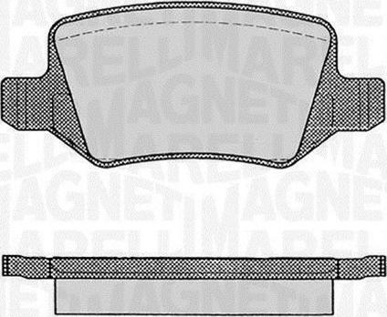 Magneti Marelli 363916060308 - Комплект спирачно феродо, дискови спирачки vvparts.bg