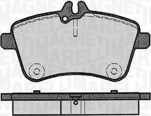 Magneti Marelli 363916060302 - Комплект спирачно феродо, дискови спирачки vvparts.bg