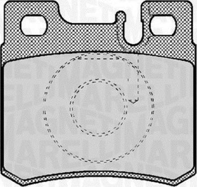 Magneti Marelli 363916060307 - Комплект спирачно феродо, дискови спирачки vvparts.bg