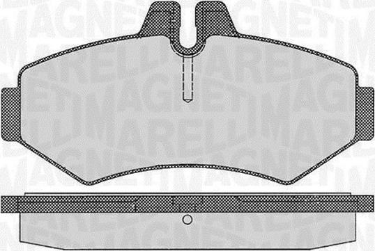 Magneti Marelli 363916060319 - Комплект спирачно феродо, дискови спирачки vvparts.bg
