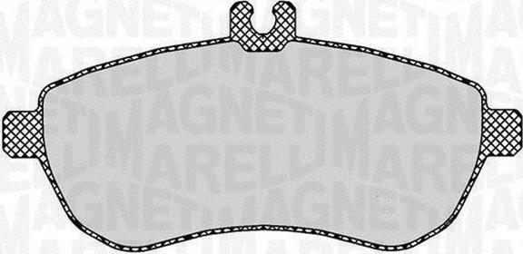 Magneti Marelli 363916060313 - Комплект спирачно феродо, дискови спирачки vvparts.bg