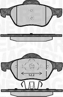 Magneti Marelli 363916060384 - Комплект спирачно феродо, дискови спирачки vvparts.bg