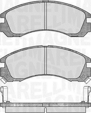 Magneti Marelli 363916060339 - Комплект спирачно феродо, дискови спирачки vvparts.bg