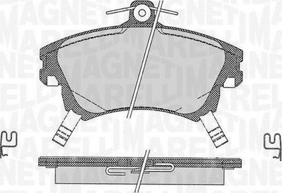 Magneti Marelli 363916060335 - Комплект спирачно феродо, дискови спирачки vvparts.bg