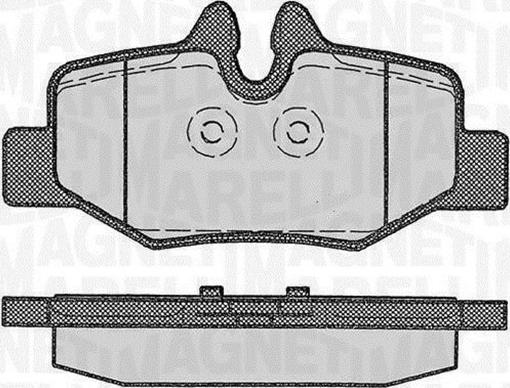 Magneti Marelli 363916060330 - Комплект спирачно феродо, дискови спирачки vvparts.bg