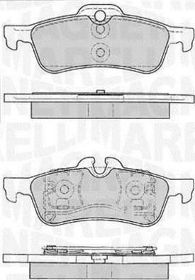 Magneti Marelli 363916060331 - Комплект спирачно феродо, дискови спирачки vvparts.bg