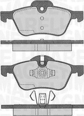 Magneti Marelli 363916060332 - Комплект спирачно феродо, дискови спирачки vvparts.bg