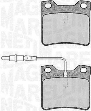 Magneti Marelli 363916060375 - Комплект спирачно феродо, дискови спирачки vvparts.bg