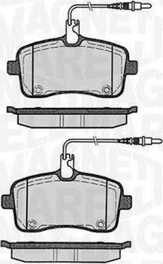 Magneti Marelli 363916060376 - Комплект спирачно феродо, дискови спирачки vvparts.bg