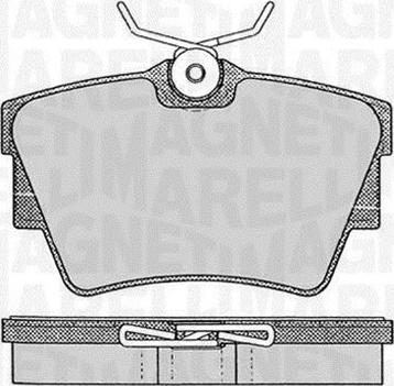 Magneti Marelli 363916060370 - Комплект спирачно феродо, дискови спирачки vvparts.bg