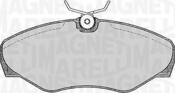 Magneti Marelli 363916060371 - Комплект спирачно феродо, дискови спирачки vvparts.bg