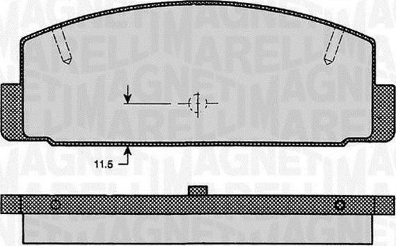 Magneti Marelli 363916060294 - Комплект спирачно феродо, дискови спирачки vvparts.bg