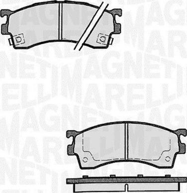 Magneti Marelli 363916060296 - Комплект спирачно феродо, дискови спирачки vvparts.bg