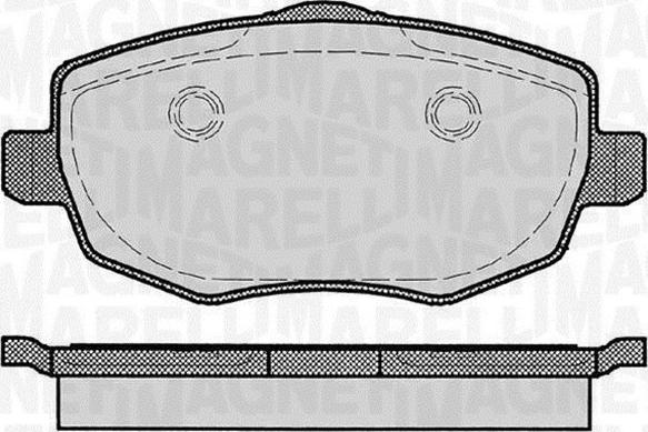 Magneti Marelli 363916060291 - Комплект спирачно феродо, дискови спирачки vvparts.bg