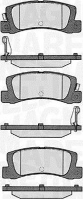 Magneti Marelli 363916060292 - Комплект спирачно феродо, дискови спирачки vvparts.bg