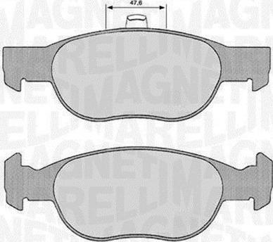 Magneti Marelli 363916060240 - Комплект спирачно феродо, дискови спирачки vvparts.bg