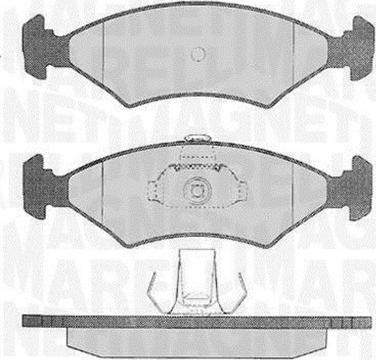 Magneti Marelli 363916060248 - Комплект спирачно феродо, дискови спирачки vvparts.bg