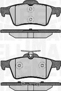 Magneti Marelli 363916060243 - Комплект спирачно феродо, дискови спирачки vvparts.bg