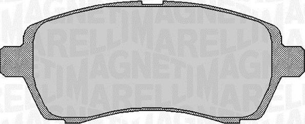 Magneti Marelli 363916060254 - Комплект спирачно феродо, дискови спирачки vvparts.bg