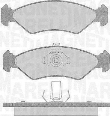 Magneti Marelli 363916060250 - Комплект спирачно феродо, дискови спирачки vvparts.bg