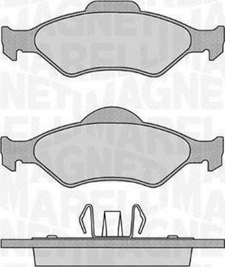 Magneti Marelli 363916060251 - Комплект спирачно феродо, дискови спирачки vvparts.bg