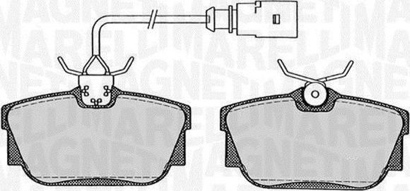 Magneti Marelli 363916060258 - Комплект спирачно феродо, дискови спирачки vvparts.bg