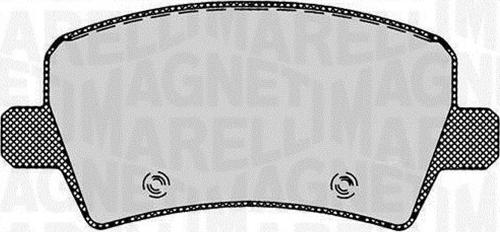 Magneti Marelli 363916060264 - Комплект спирачно феродо, дискови спирачки vvparts.bg