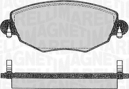 Magneti Marelli 363916060266 - Комплект спирачно феродо, дискови спирачки vvparts.bg