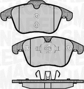 Magneti Marelli 363916060263 - Комплект спирачно феродо, дискови спирачки vvparts.bg