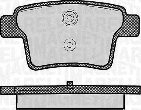 Magneti Marelli 363916060267 - Комплект спирачно феродо, дискови спирачки vvparts.bg