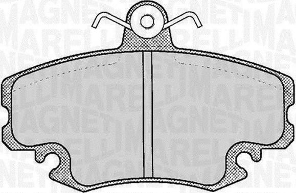 Magneti Marelli 363916060204 - Комплект спирачно феродо, дискови спирачки vvparts.bg