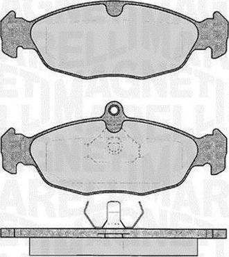 Magneti Marelli 363916060208 - Комплект спирачно феродо, дискови спирачки vvparts.bg