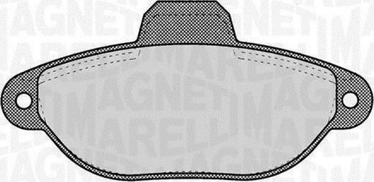 Magneti Marelli 363916060219 - Комплект спирачно феродо, дискови спирачки vvparts.bg