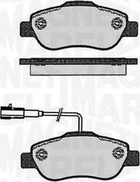 Magneti Marelli 363916060215 - Комплект спирачно феродо, дискови спирачки vvparts.bg