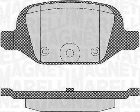 Magneti Marelli 363916060216 - Комплект спирачно феродо, дискови спирачки vvparts.bg