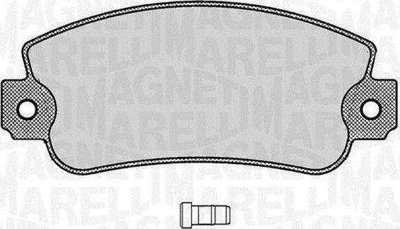Magneti Marelli 363916060212 - Комплект спирачно феродо, дискови спирачки vvparts.bg