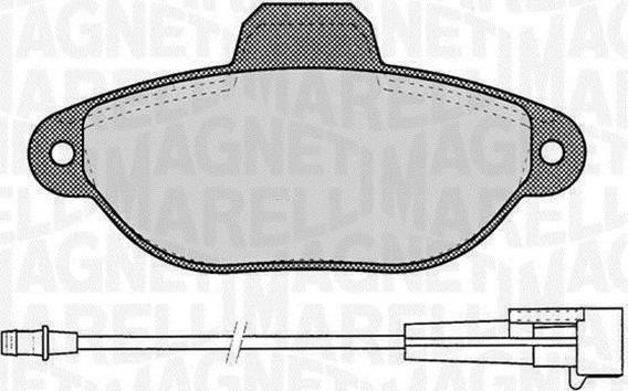 Magneti Marelli 363916060217 - Комплект спирачно феродо, дискови спирачки vvparts.bg