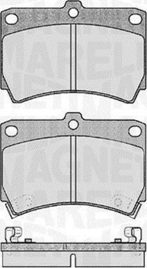 Magneti Marelli 363916060286 - Комплект спирачно феродо, дискови спирачки vvparts.bg